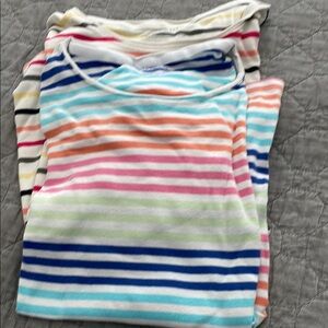Talbots Multicolor Striped short Sleeve Tees